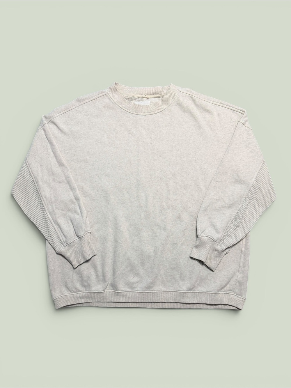 Aerie heather grey oversized crewneck